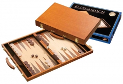 Joc Table Din Lemn - Set joc table / backgammon - frasin - 45x59 cm - DESIGILAT