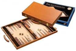 Set joc de table imperfect - Set joc table / backgammon - frasin - 45x59 cm - Desigilat