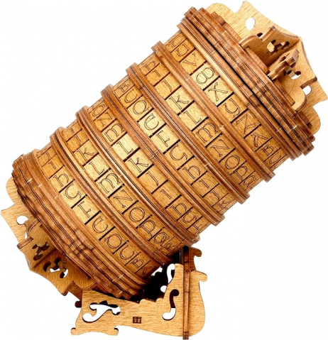 Jocuri educative - ESC WELT Cryptex - Cutie cadou secretă unică din lemn de mesteacăn - Ambalaj personalizat pentru cadouri - Puzzle 3D ecologic