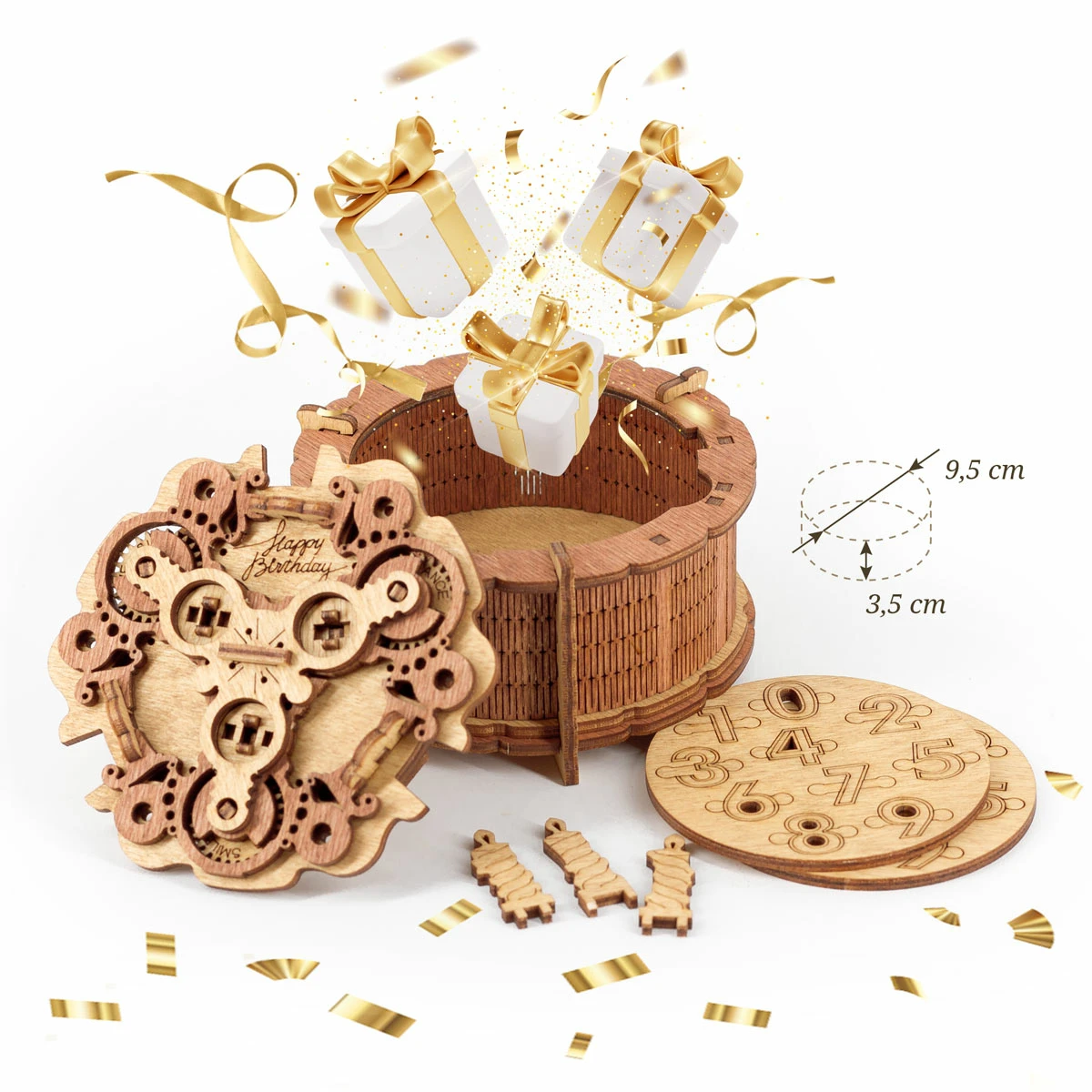 Birthday Cake Gift Puzzle Box [1]
