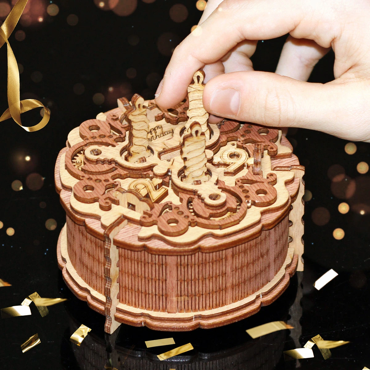 Birthday Cake Gift Puzzle Box [2]