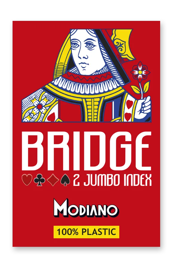 Carti De Joc - Carti de joc BRIDGE 2 JUMBO 100% Plastic - Modiano - DESIGILAT