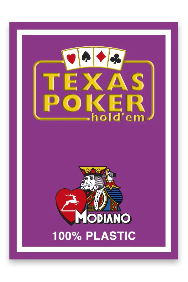 Carti De Joc - Cărți de joc TEXAS POKER - 100% Plastic - Modiano