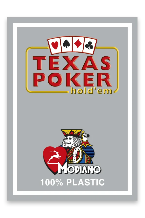 Poker - TEXAS POKER Kártya - 100% PlastiK - Modiano