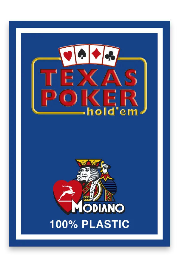 Carti De Joc - Cărți de joc TEXAS POKER - 100% Plastic - Modiano