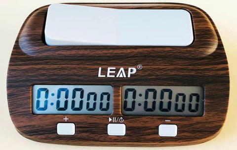 Ceasuri De Sah Digitale - Ceas de sah Leap Starter PQ9907S - Cu aspect de lemn