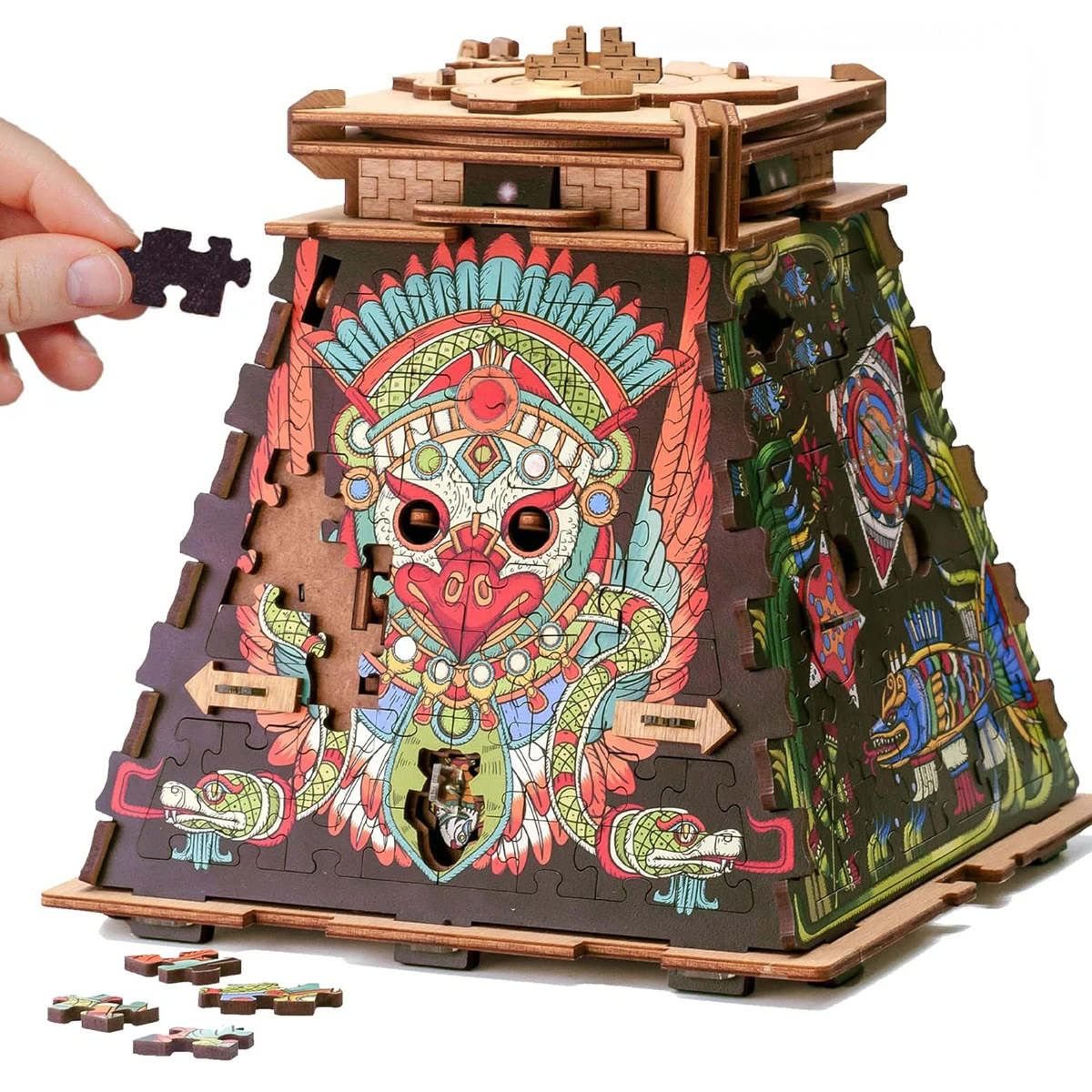 Jocuri logice/abstracte - Cluepuzzle - Pyramid of the Sun. Jigsaw puzzle box