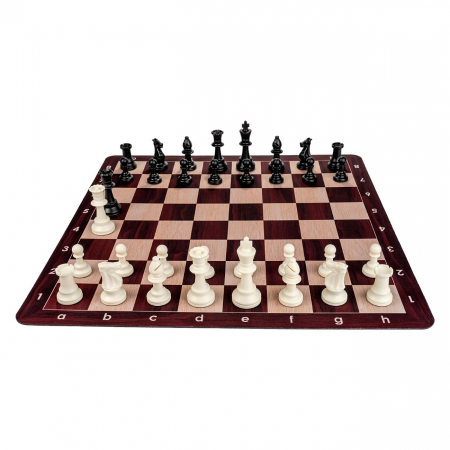 Combo Mousepad: Piese Staunton 6 Weighted +Tabla mousepad imitatie lemn + Gentuta cu fermoar [2]