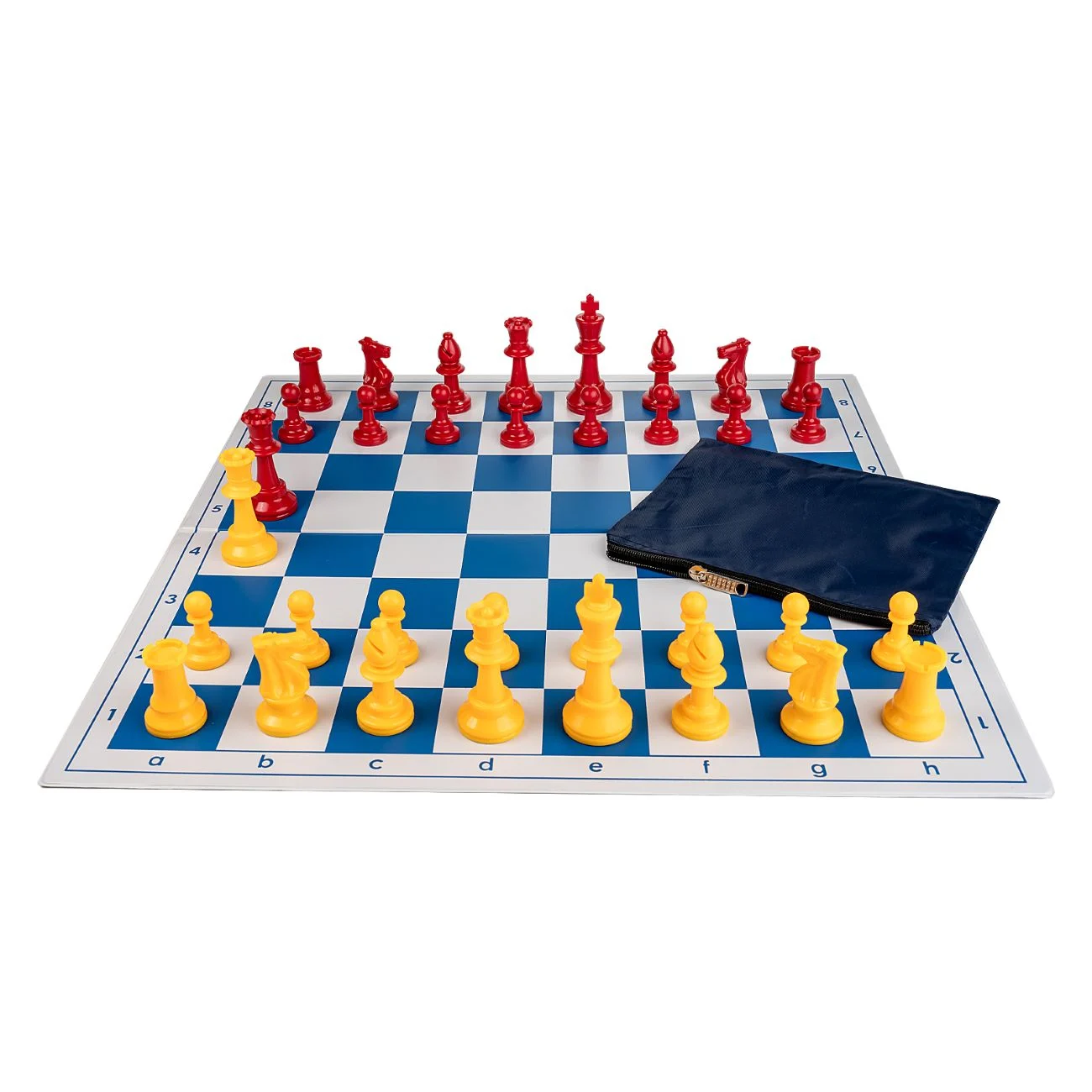 Combo set Blue/Red: Tabla PVC alb/albastru + Piese rosu /galben [1]