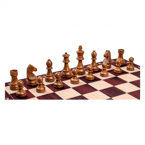Combo set cu piese Staunton 6 German si tabla mousepad imitatie lemn [1]