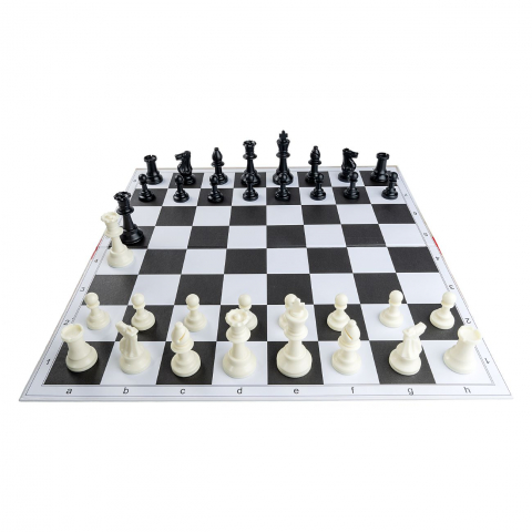 Combo Seturi - Combo set: Piese plastic Staunton 6 (weighted) si tabla carton