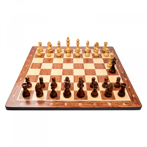 Combo set sah cu piese Staunton 6 Clasic si tabla lemn de padauk [3]
