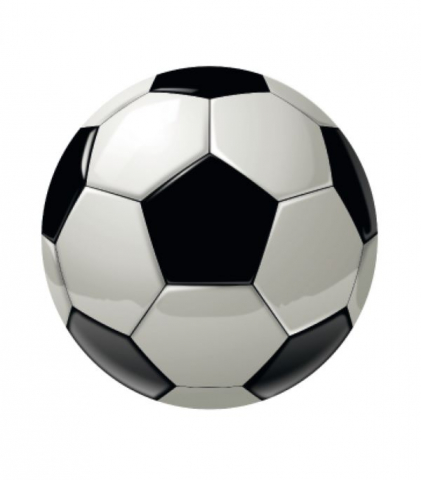 Medalii - Emblema pentru medalie/cupa simbol Minge de Fotbal 50mm - Colorata