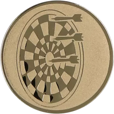 Medalii - Emblema pentru medalie/cupa simbol Dart 25mm, aurie -