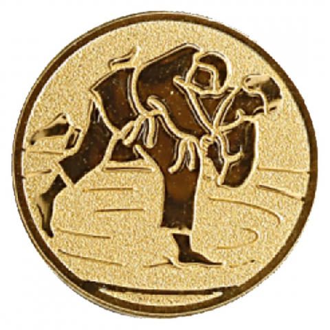 Medalii - Emblema medalie/cupa simbol Judo  25mm, aurie