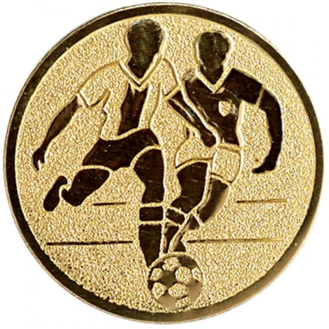 Medalii - Emblema medalie/cupa simbol Fotbal 25mm, aurie