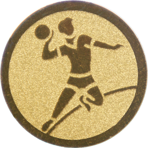 Medalii - Emblema pentru medalie/cupa simbol Handbal 25mm - Autoadeziva