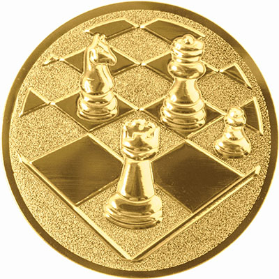 Medalii - Emblema pentru medalie model Sah 3D, 25mm