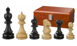 Set Piese sah lemn Staunton 5 Galerius in cutie