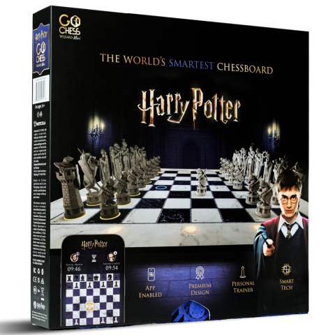 Seturi de sah electronice - GoChess Harry Potter Wizard Mini - Tabla de Sah Electronica Colectie Licentiata cu LED si AI
