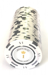 Jetoane clay - Jeton Poker Montecarlo 14 grame Clay, inscriptionat 1