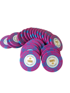 Poker - Jeton Poker Montecarlo 14 grame Clay, inscriptionat 5000