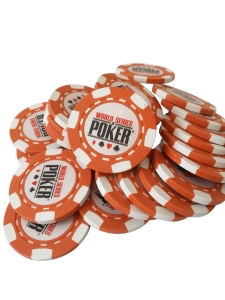 Jeton Poker WSOP Caramiziu, clay 10 grame