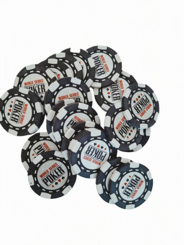 Jetoane clay - Jeton Poker WSOP Negru,clay10grame