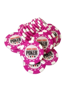 Jetoane clay - Jeton Poker WSOP Roz, clay 10 grame
