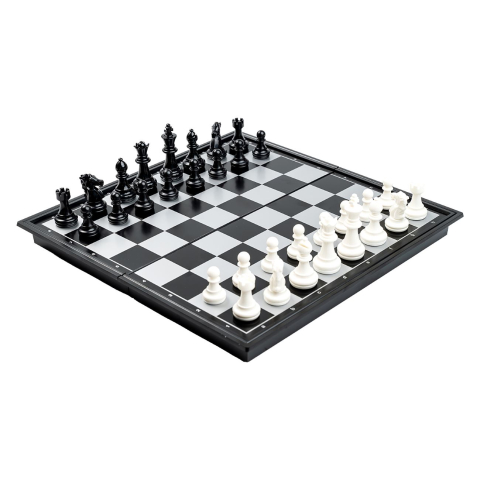 Joc de sah si dame magnetic - compact, 25x25 cm [3]