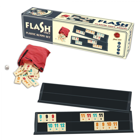 Joc Remi/rummy - Joc remi din plastic Flash