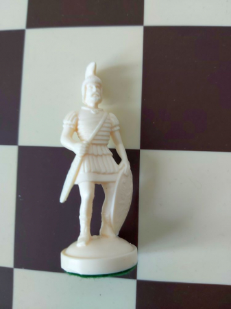 Piese sah - Nebun alb rezerva pentru setul tematic din plastic Roma Antica