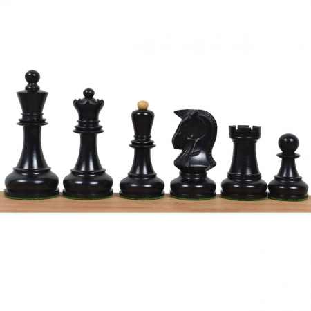 Piese de sah din lemn de acacia Staunton 6 Dubrovnik - Ebonised [1]