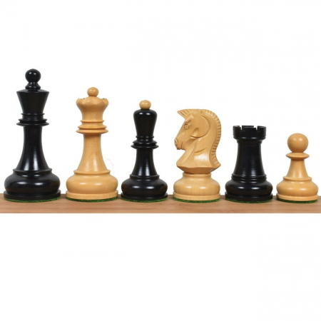 Piese de sah din lemn de acacia Staunton 6 Dubrovnik - Ebonised