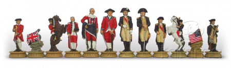 Piese De Sah Tematice Din Plastic - Piese de sah tematice din ceramica - Razboiul American de Independenta