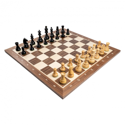 Piese din lemn French ebonized și Tabla de sah - Nuc [2]