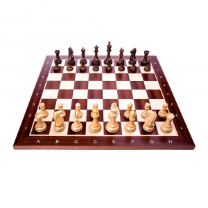 Piese sah lemn Staunton 6 New Supreme cu tabla mahon [2]
