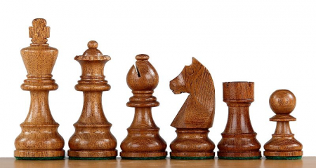 Set Piese sah lemn German Staunton 4 Clasic, single queen [2]