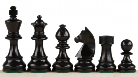 Piese sah lemn German Staunton 6 Clasic, EQ, Black [3]