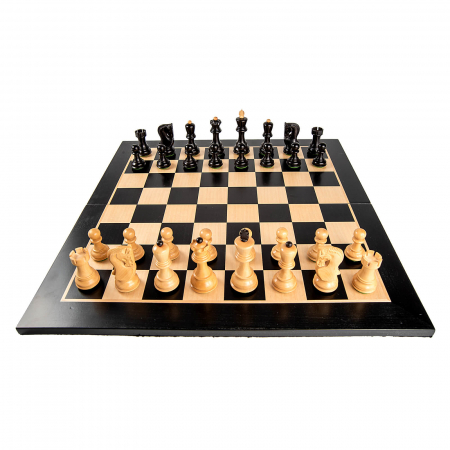 Piese Staunton 6 Zagreb cu Tabla pliabila negru/artar [1]