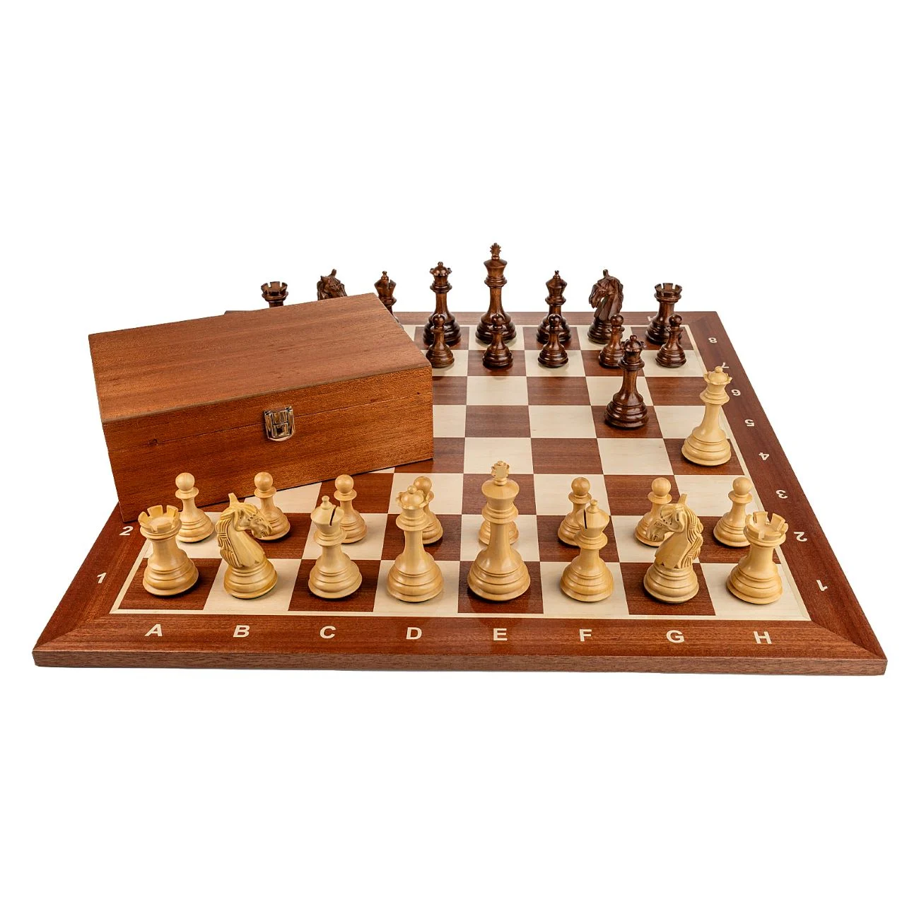 Piese Staunton 6 Columbia cu Tabla de lemn mahon 55 x 55 mm [1]