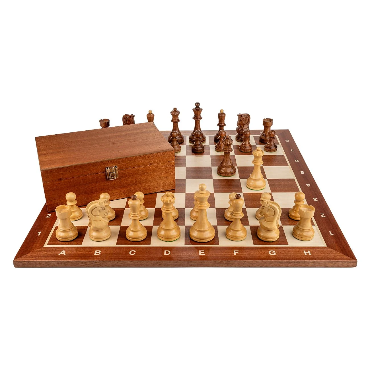 Piese Staunton 6 Dubrovnik cu Tabla de lemn mahon 55 x 55 mm [3]