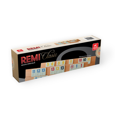 Joc Remi/rummy - Remi Clasic – Editie Speciala cu tabla din lemn masiv