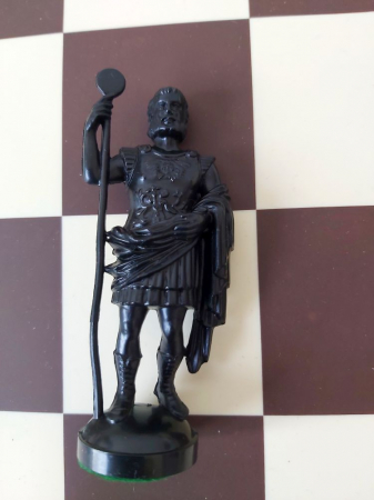 Piese rezerva - Rege negru rezerva pentru setul de plastic Roma  Antica