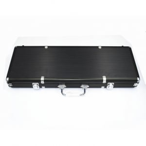 Poker - Servieta poker aluminiu pentru 500 jetoane (culoare neagra) - Imperfecta