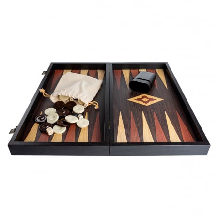 Joc De Table/backgammon - Set joc table/backgammon - aspect lemn wenge