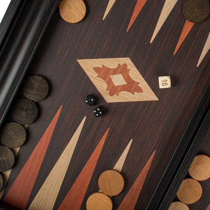 Joc De Table/backgammon - Set joc table/backgammon - aspect lemn wenge, Large