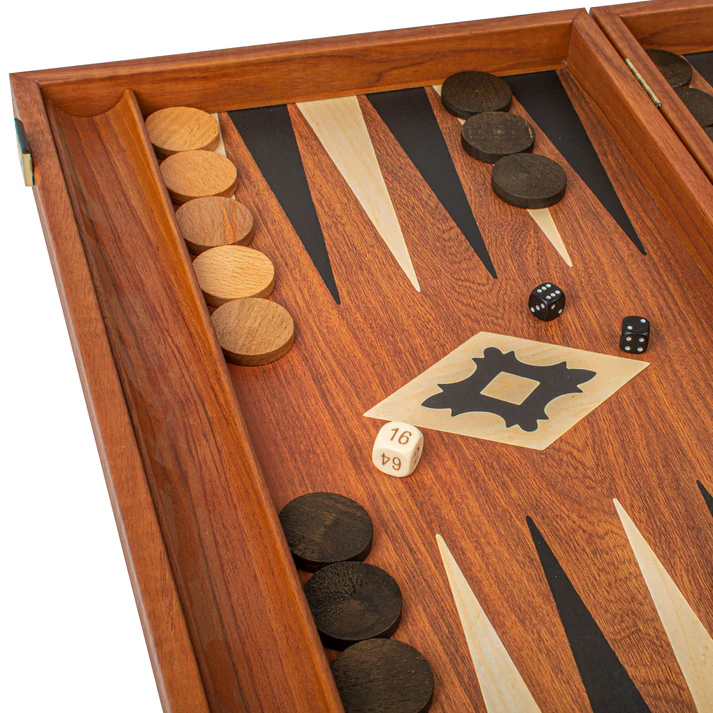 Set joc table/backgammon lemn cu aspect de Mahon – 47 x 60 cm [3]
