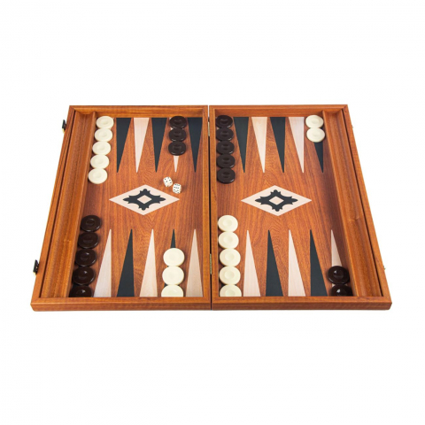 Joc De Table/backgammon - Set joc table/backgammon lemn cu aspect de Mahon – 47 x 60 cm