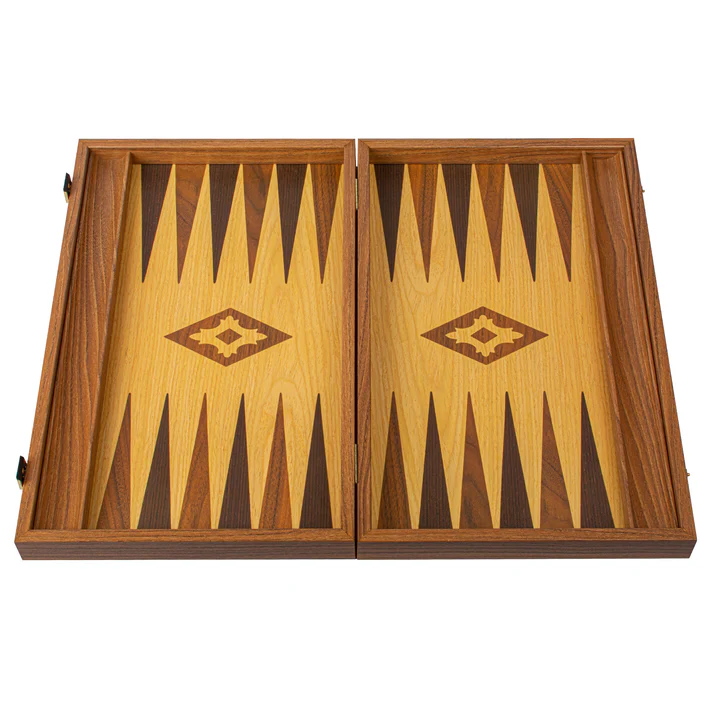 Set joc table/backgammon lemn cu aspect de stejar – 47,5 x 60 cm [3]